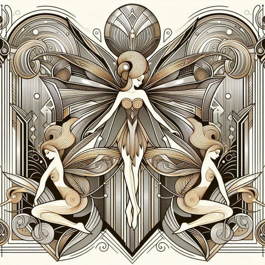 Art Deco and Art Nouveau, my two big inspiration sources.