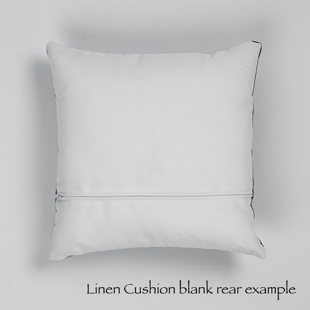 linen cushion rear example