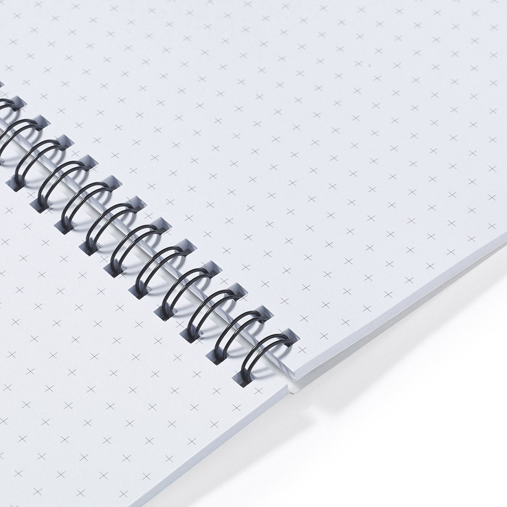 spiral bound notebook graph paper interior