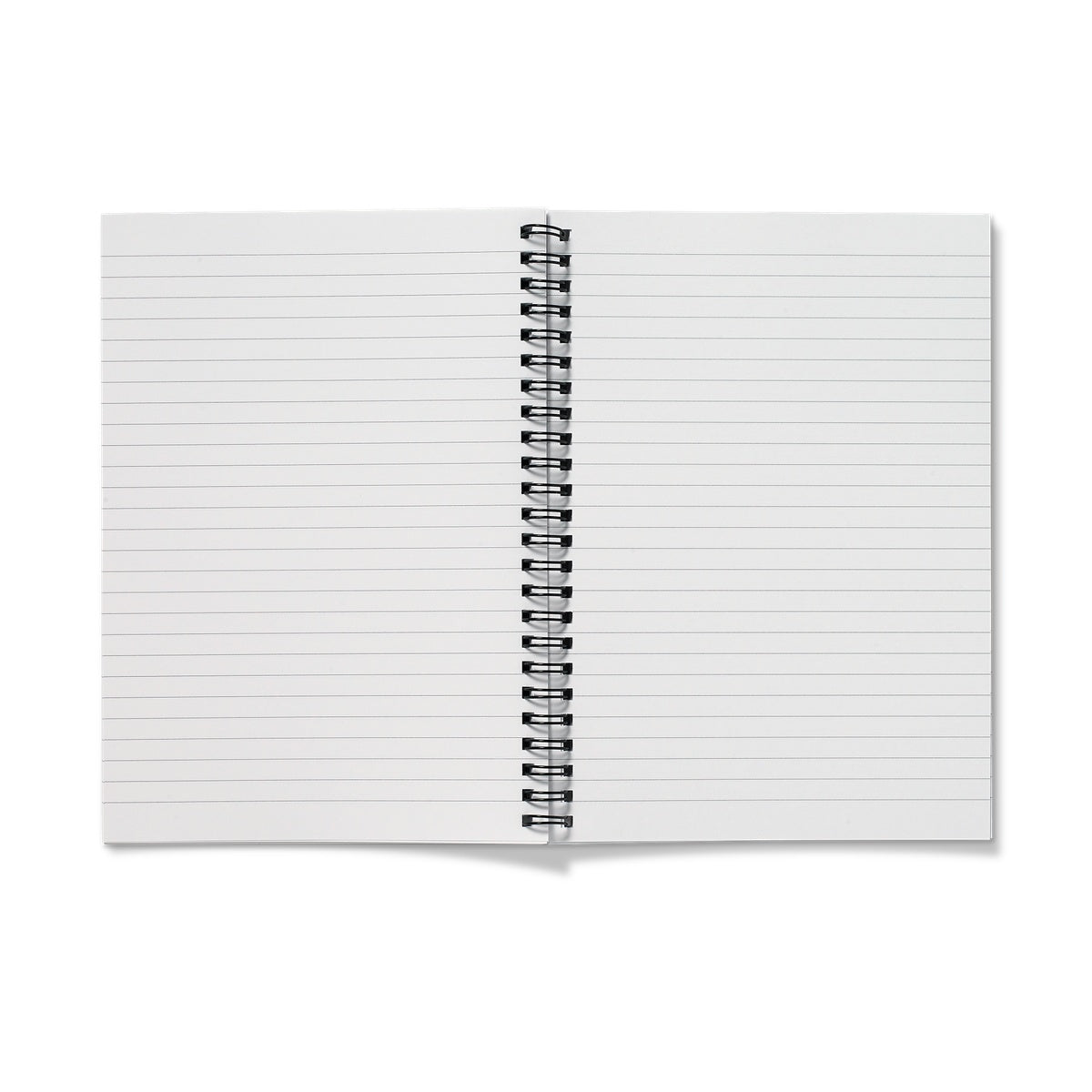 spiral bound notebook lined paper interior